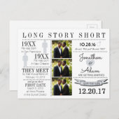 Tijdlijn Opslaan Datum Post Card Aankondigingskaart (Voorkant / Achterkant)