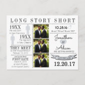 Tijdlijn Opslaan Datum Post Card Aankondigingskaart (Voorkant)