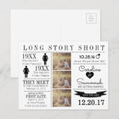 Tijdlijn Opslaan Datum Post Card Aankondigingskaart (Voorkant / Achterkant)