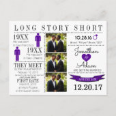 Tijdlijn Opslaan Datum Post Card Aankondigingskaart (Voorkant)