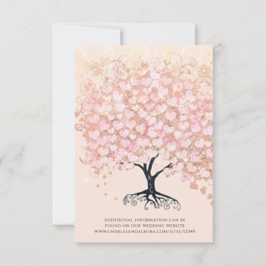 Tijdlijn Orde van Evenementen Heart Leaf Tree Prog Kaart (Achterkant)