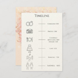 Tijdlijn Orde van Evenementen Heart Leaf Tree Prog Kaart