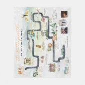 Tijdlijn relatie-artikel | Schattige gepersonalise Fleece Deken (Voorkant)