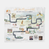 Tijdlijn relatie-artikel | Schattige gepersonalise Fleece Deken (Voorkant (Horizontaal))