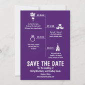 Tijdlijn Relatie Sla de Datum Op Save The Date (Voorkant)