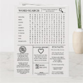 Tijdlijn Tijdlijn Programma bruiloft uitnodiging (Achterkant)