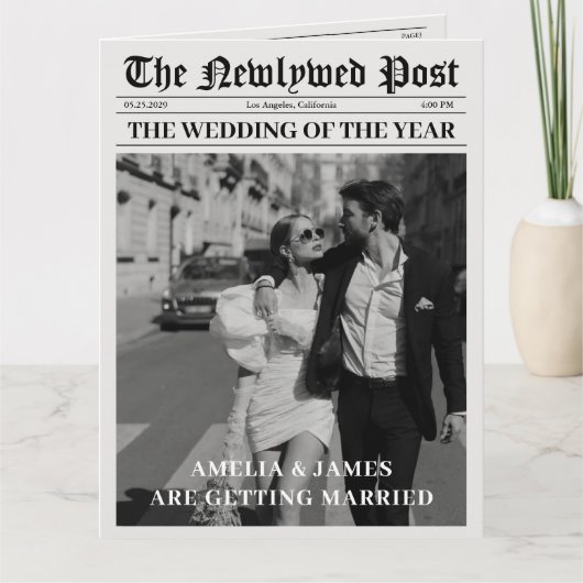 Tijdlijn Tijdlijn Programma bruiloft uitnodiging (Voorkant)