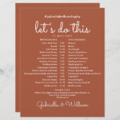 Tijdlijn trouwdatum terracotta (Voorkant / Achterkant)