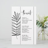 Tijdlijn van Basic Text Wedding Events (Staand voorkant)