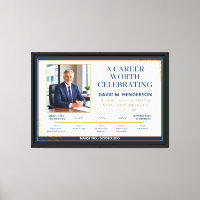Tijdlijn van carrière na pensionering Foto Canvas 
