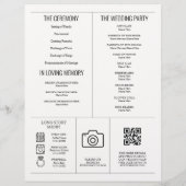 Tijdlijn van het huwelijksprogramma van de krant (Achterkant)