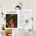 Tijdlijn van het krantenhuwelijk & Programma Infog<br><div class="desc">Briefkaart van de krant met een foto en een exclusief artikel Dit is een unieke manier om je geliefden te laten weten dat je verloofd bent en dat ze de datum moeten bewaren. U kunt de aangepaste optie gebruiken om informatie toe te voegen en te verwijderen die u wilt.</div>