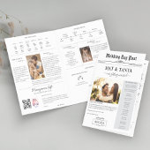 Tijdlijn van kranten Huwelijksinfographicprogramma Kaart