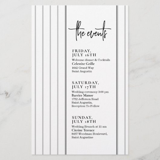 Tijdlijn voor gebeurtenissen rond kabelbinders (Voorkant)