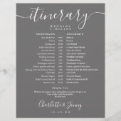 Tijdlijn voor grijze bruiloft voor script ronddraa (Voorkant)