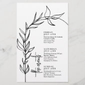 Tijdlijn voor minimale boogbruiloft (Voorkant)