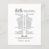 Tijdlijn voor minimale bruiloft (Achterkant)