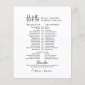 Tijdlijn voor minimale bruiloft (Voorkant)