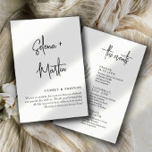 Tijdlijn voor minimale bruiloft met script