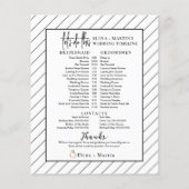 Tijdlijn voor minimale lijntijd voor tekstbruiloft (Achterkant)