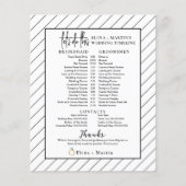 Tijdlijn voor minimale lijntijd voor tekstbruiloft (Voorkant)