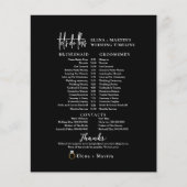 Tijdlijn voor minimale witte bruiloft voor Script (Voorkant)