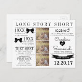 Tijdlijnbogen Opslaan van de datum Post Kaart (Voorkant / Achterkant)