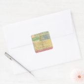 Tijdlijnimperium van Instanties Vierkante Sticker (Envelop)