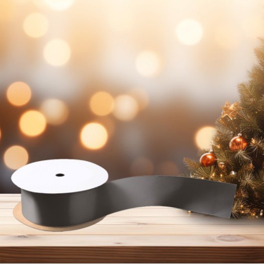 Tijdloos - aardebruin satijnen lint