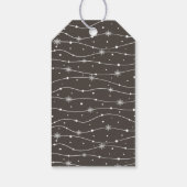 Tijdloos - aardebruin - sneeuwvlok cadeau Labels Cadeaulabel (Achterkant)