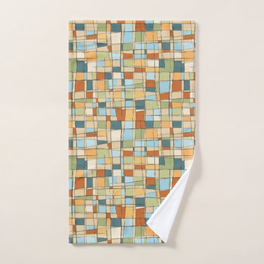 Tijdloos Abstract Geometrisch Handdoek – (Handdoek)