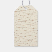 Tijdloos - Antiek Wit - Snowflake Gift Labels Cadeaulabel (Achterkant)