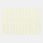 Tijdloos Beige White Polka Dot Gift Wrapping Paper (Voorkant)