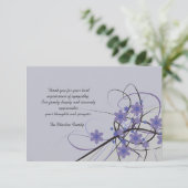 Tijdloos - Bereavement Dank u Notecard Bedankkaart (Staand voorkant)