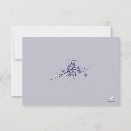 Tijdloos - Bereavement Dank u Notecard Bedankkaart (Achterkant)