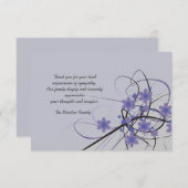 Tijdloos - Bereavement Dank u Notecard Bedankkaart (Voorkant / Achterkant)