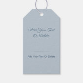 Tijdloos - Blauwe mist - Sjabloon cadeau Labels Cadeaulabel (Voorkant)