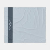Tijdloos — Blauwe nevel naam fleece deken (Voorkant (Horizontaal))