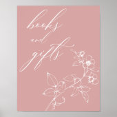  Tijdloos Bloemen Baby shower Boeken Geschenken Poster (Voorkant)