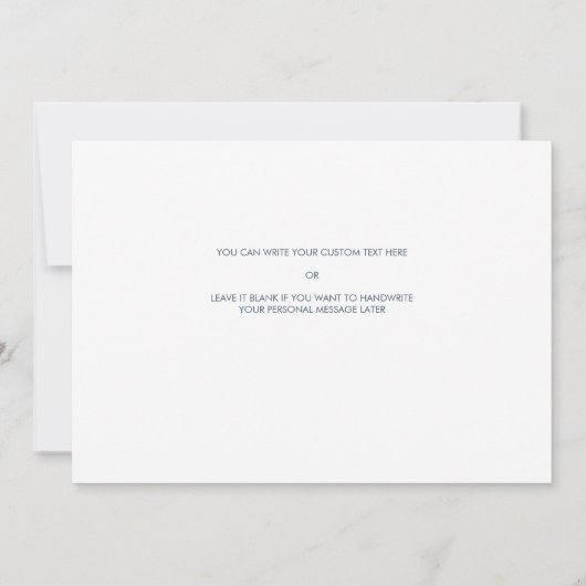 Tijdloos Bloemen Naar mijn moeder op mijn trouwdag Kaart (Achterkant)