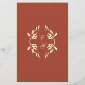 Tijdloos Bloemen Rustiek Bruiloft Budget Menu (Achterkant)