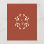 Tijdloos Bloemen Rustiek Budget Save the Date Flyer (Achterkant)