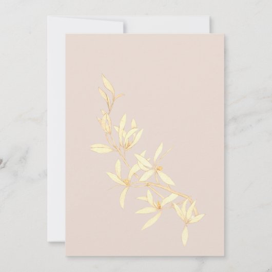 Tijdloos Bloemen Rustiek Maid of Honor voorstel Kaart (Achterkant)