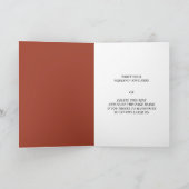 Tijdloos bloemenrustiek Haar geloften bruiloft Kaart (Binnen)