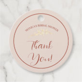 Tijdloos bloemenrustiek, Vrijgezellenfeest Bedankjes Labels (Voorkant)