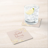 Tijdloos bloemenrustiek Vrijgezellenfeest Kartonnen Onderzetters (Insitu)