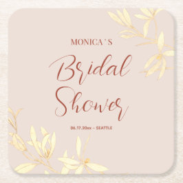 Tijdloos bloemenrustiek Vrijgezellenfeest Kartonnen Onderzetters