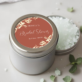 Tijdloos bloemenrustiek Vrijgezellenfeest Ronde Sticker