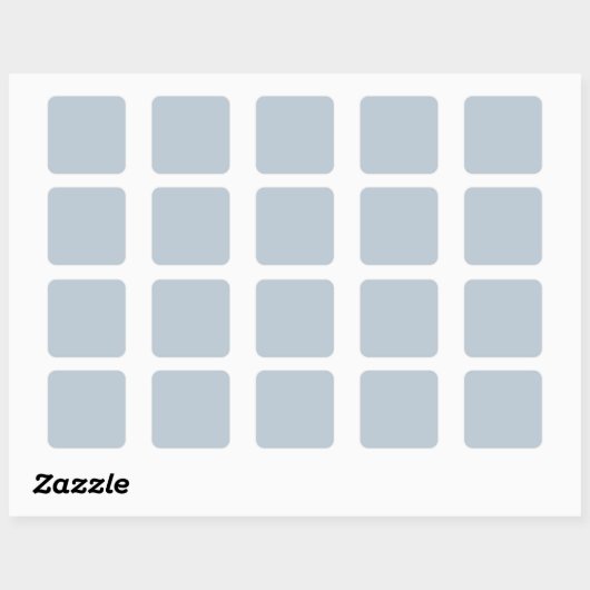 Tijdloos - Blue Mist Square Sticker (Vel)