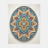 Tijdloos borduurwerk #2 fleece deken (Voorkant)